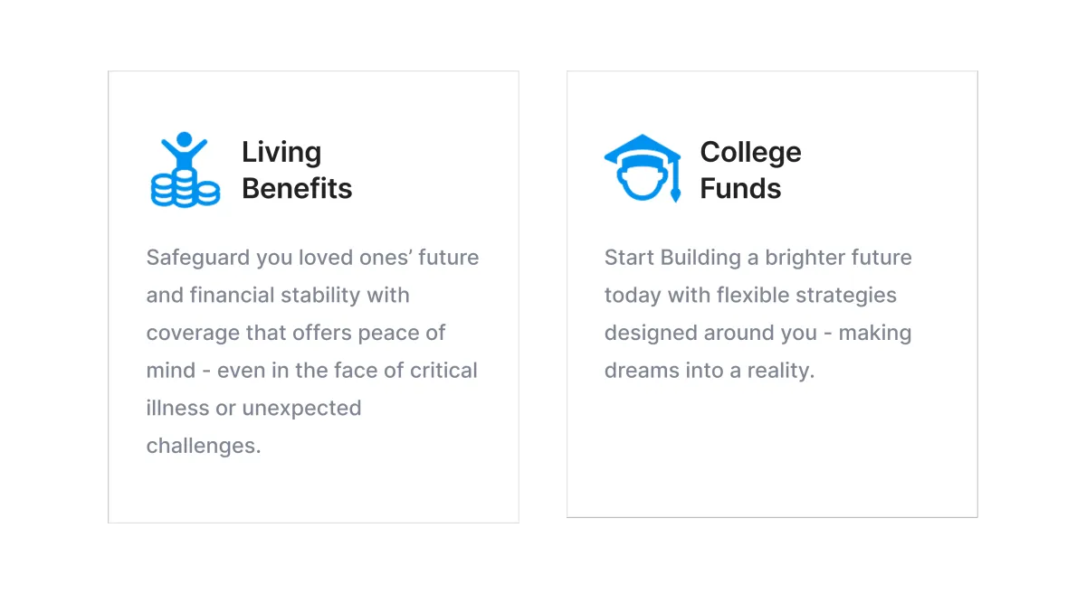Living Benefits and College Funds