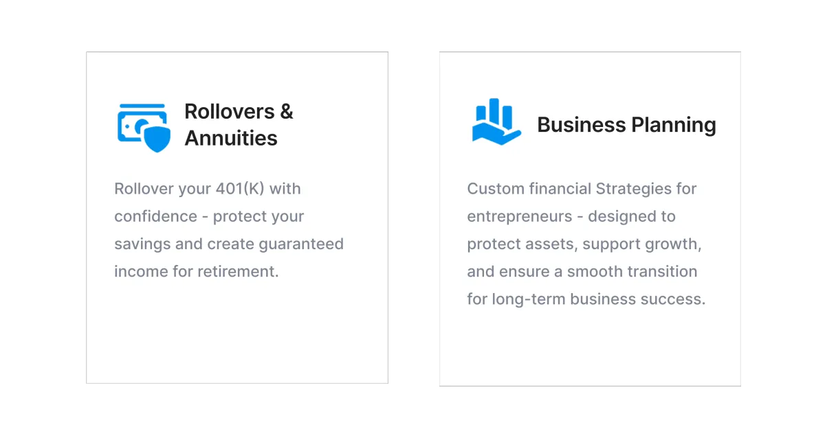 Rollovers & Annuities and Business Planning