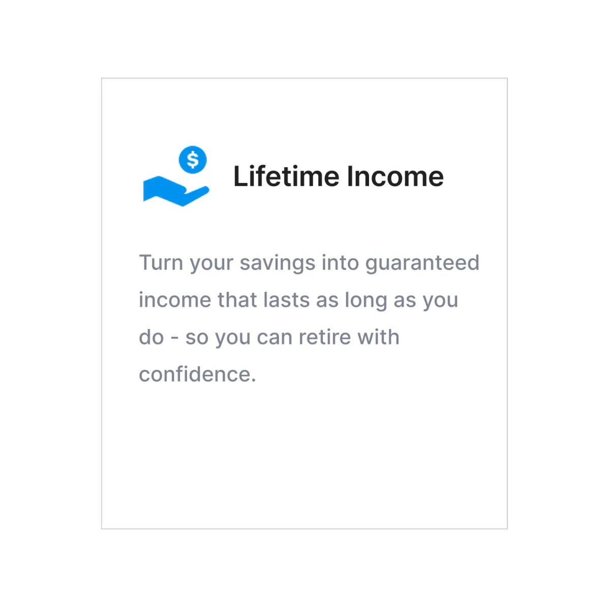 Lifetime Income